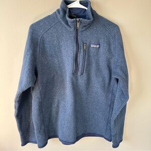 Patagonia Steel Blue Quarter-Zip Fleece